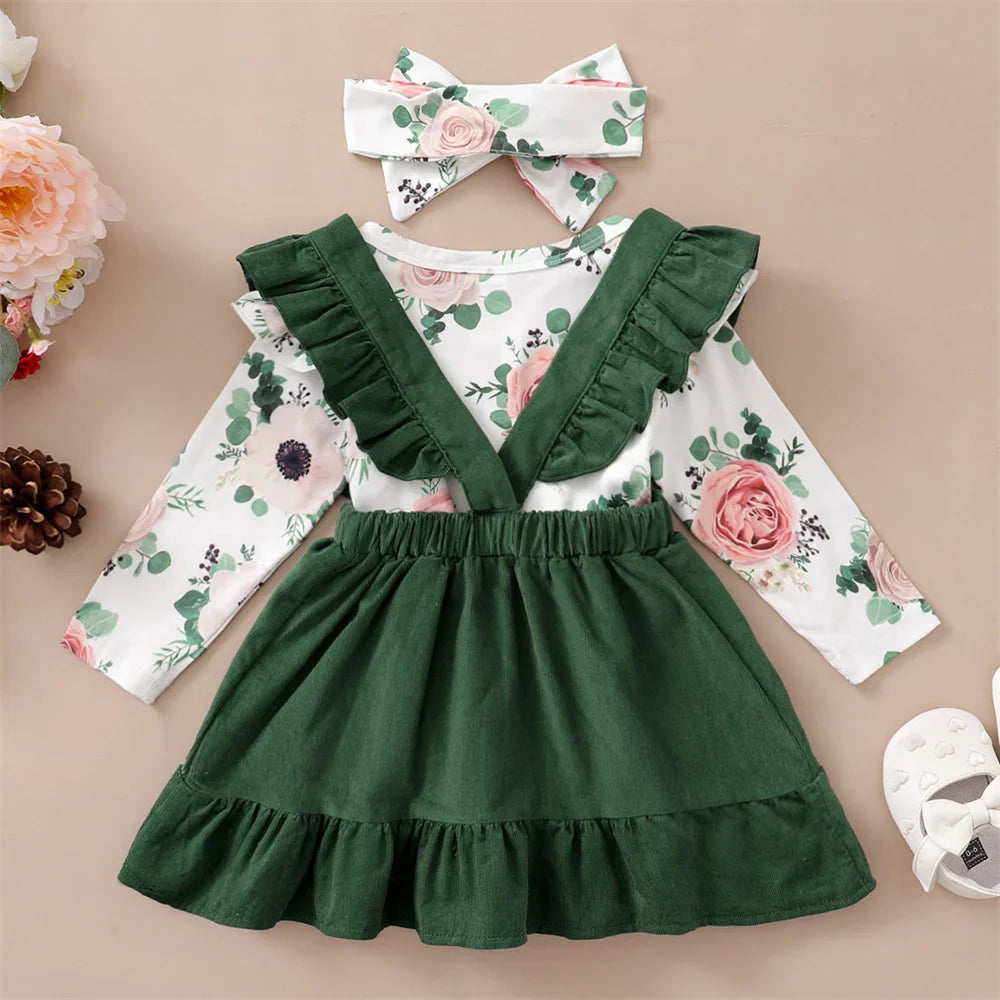 Conjunto Floral Suspensório – Encanto
