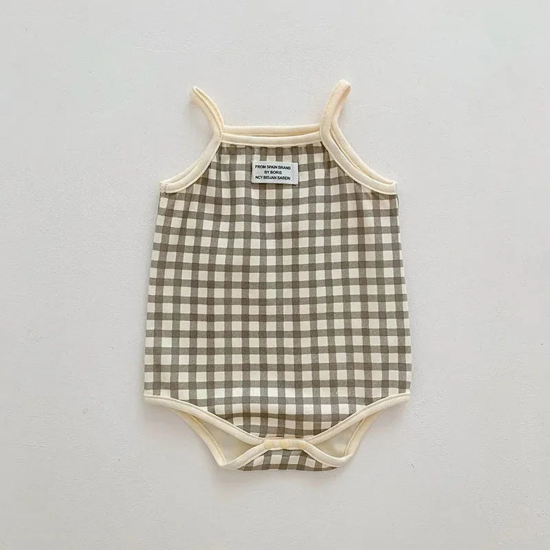 Body Infantil Algodão Minimalista sem Manga Lenogue