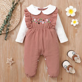 Body Infantil Feminino Estampa Floral Lenogue