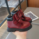 Bota Infantil Cano Curto com Laço e Solado Antiderrapante Lenogue