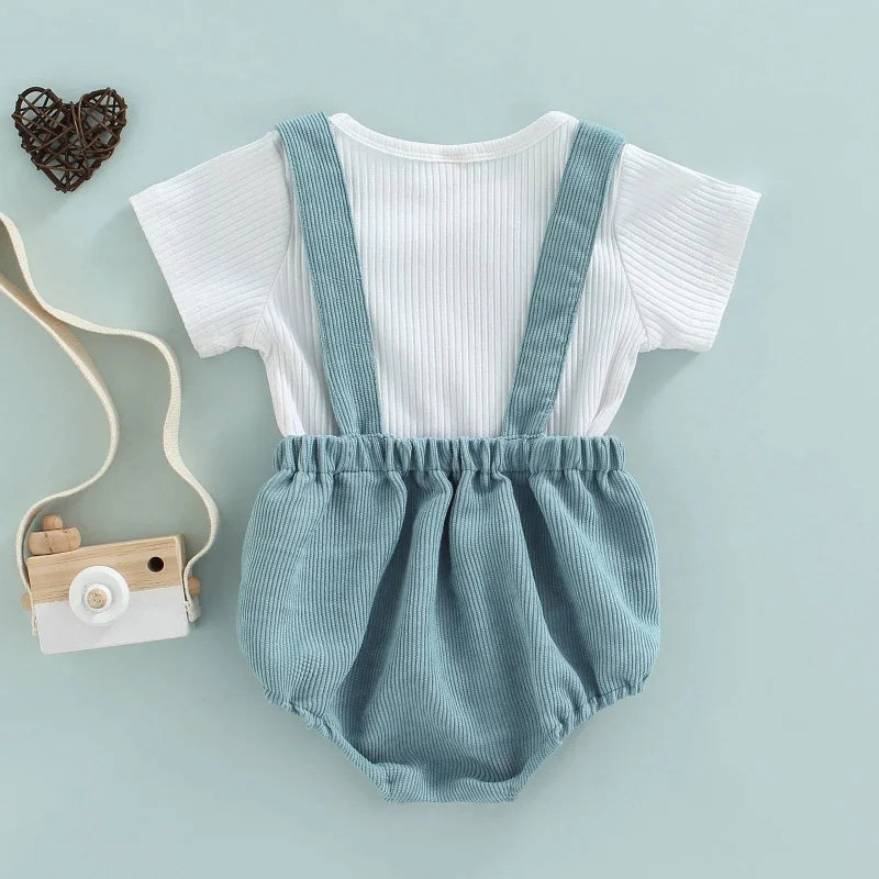 Conjunto Infantil Macacão e Camiseta Lenogue
