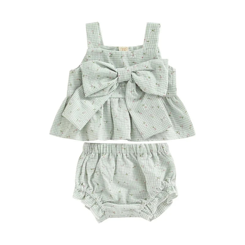 Conjunto Infantil Verde Feminino Hortência Lenogue