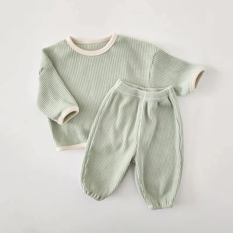 Conjunto Infantil Waffle Calça e Blusa Lenogue