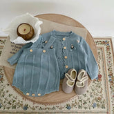 Conjunto Romper Infantil Tricot Algodão Olga Lenogue