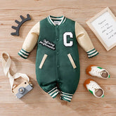 Macacão Infantil Estampa Boston Verde Lenogue