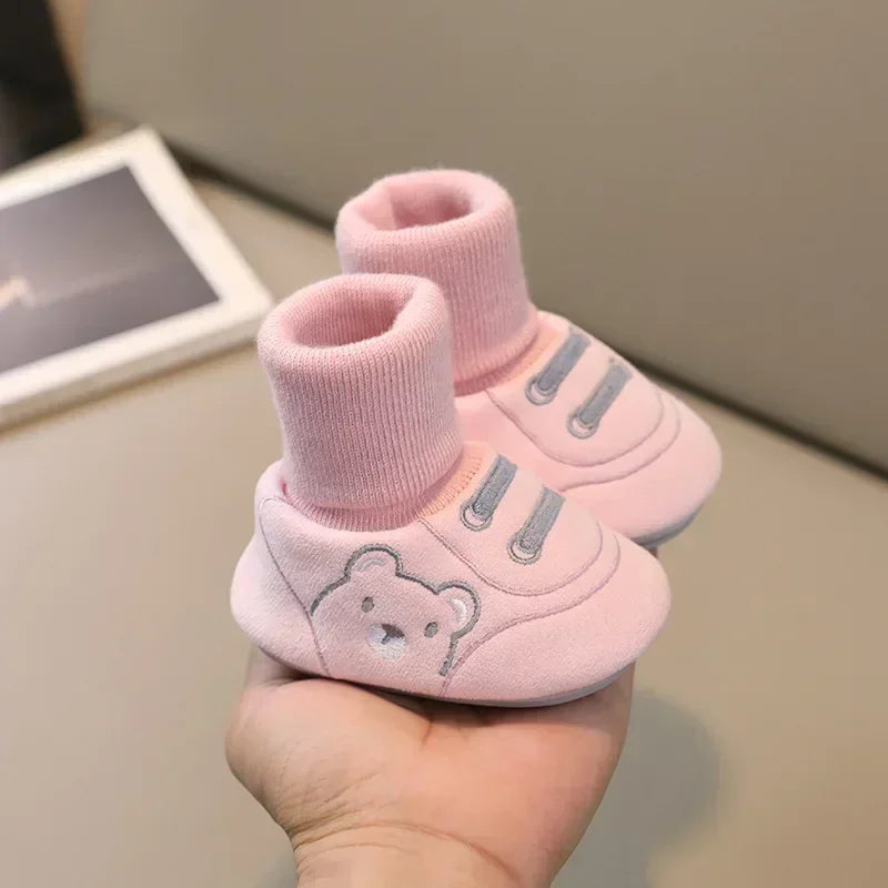 Sapatinho Infantil com Meia para Bebês Lenogue