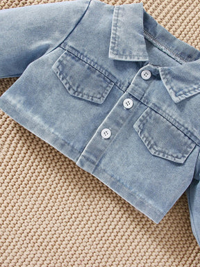 Conjunto Denim Floral – Sofia