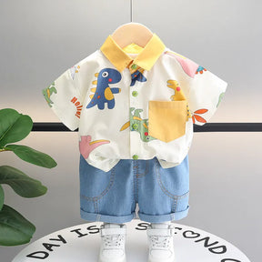 Conjunto Infantil Verão Dino Pop – 2 Peças