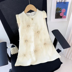 Vestido Lívia – Vestido Princesa com Flores 3D