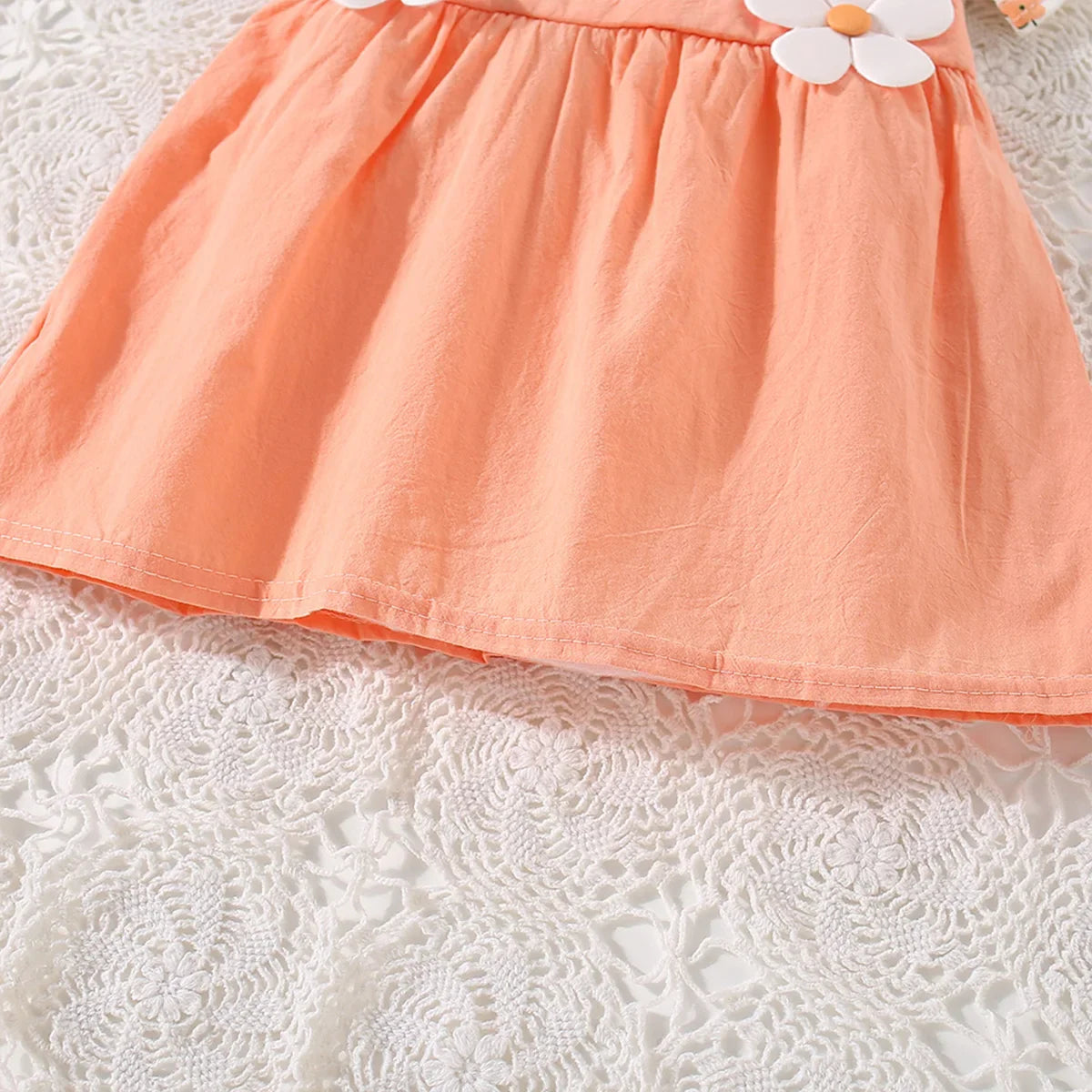 Vestido Floral Infantil com Gola Boneca – Lily