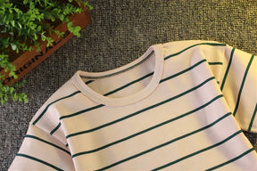 Conjunto Infantil Verão Camiseta Listrada + Shorts 2 Peças