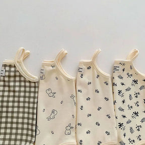Body Infantil Algodão Minimalista sem Manga Lenogue