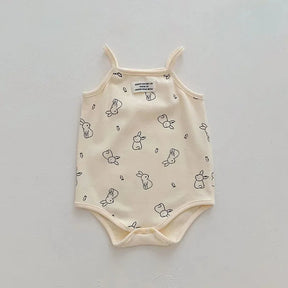 Body Infantil Algodão Minimalista sem Manga Lenogue