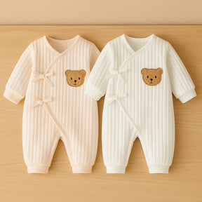 Body Infantil de Algodão Estampa de Ursinho Lenogue