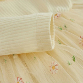 Body Infantil Estampa Margarida Amarelo Lenogue