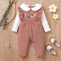 Body Infantil Feminino Estampa Floral Lenogue