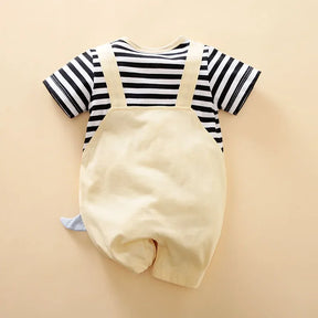 Body Infantil Manga Curta Dinossauro 3d com Alças Lenogue