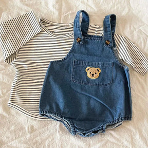 Conjunto Infantil Bear Romper e TShirt Lenogue