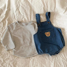 Conjunto Infantil Bear Romper e TShirt Lenogue