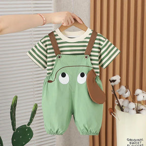 Conjunto Infantil Camiseta Cartoon com Shorts Lenogue
