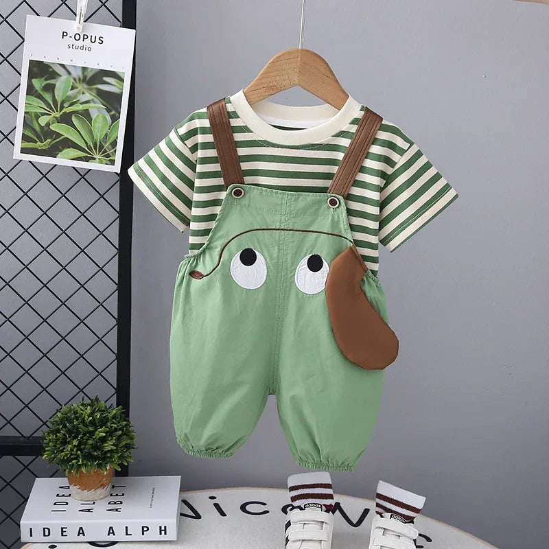 Conjunto Infantil Camiseta Cartoon com Shorts Lenogue