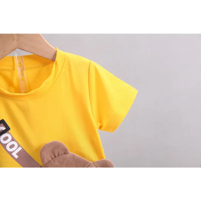 Conjunto Infantil Esportivo de Urso Cartoon Lenogue