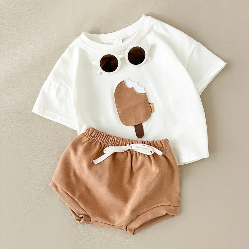 Conjunto Infantil Estampa Sorvete Colorido Lenogue