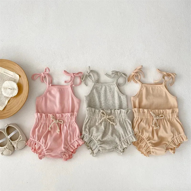 Conjunto Infantil Feminino Emily Regata e Short Lenogue
