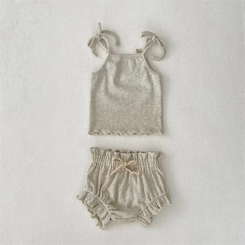Conjunto Infantil Feminino Emily Regata e Short Lenogue