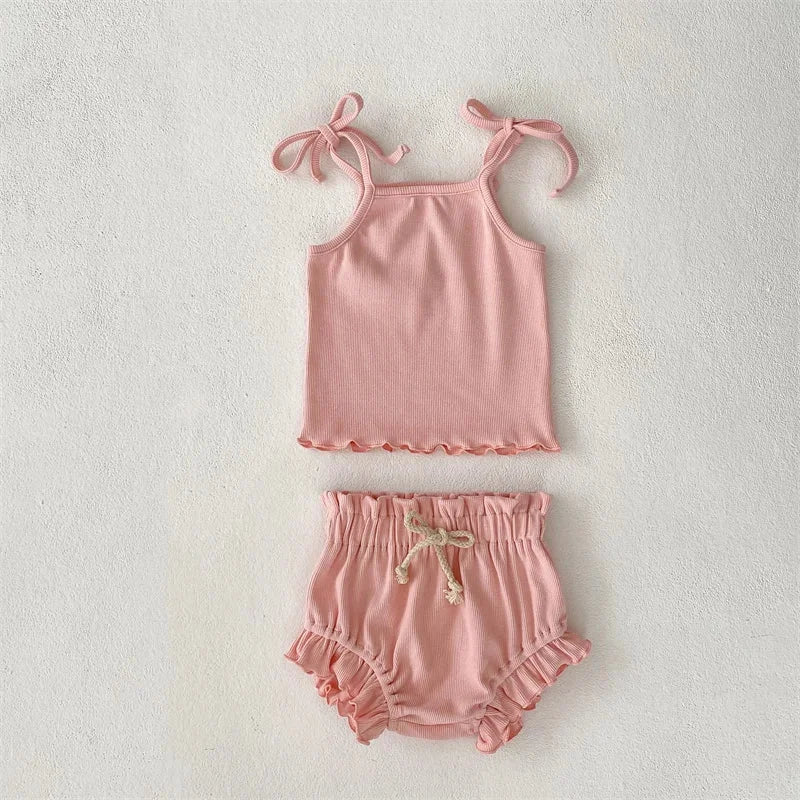 Conjunto Infantil Feminino Emily Regata e Short Lenogue