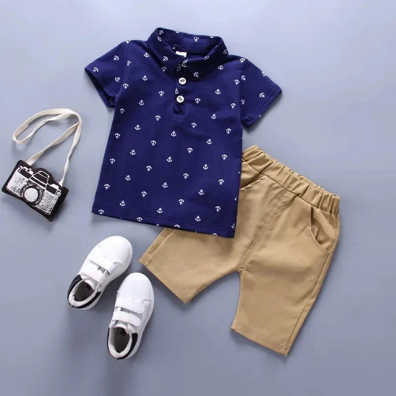 Conjunto Infantil Masculino Benjamin Azul Lenogue