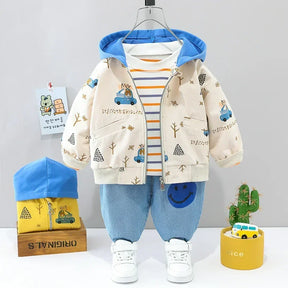 Conjunto Infantil Masculino Estampa Carro Lenogue