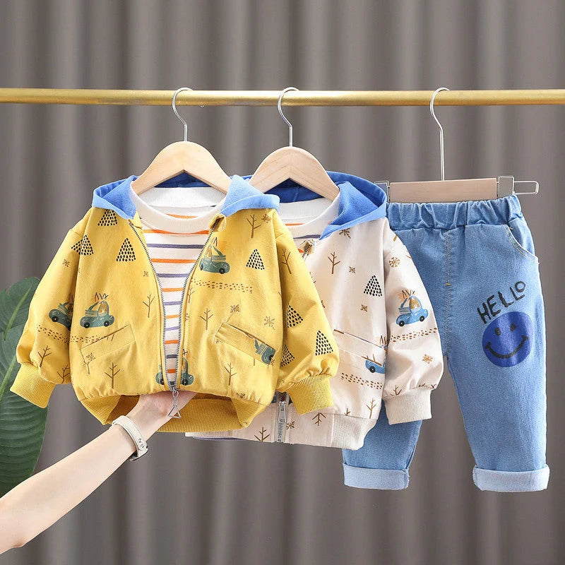 Conjunto Infantil Masculino Estampa Carro Lenogue