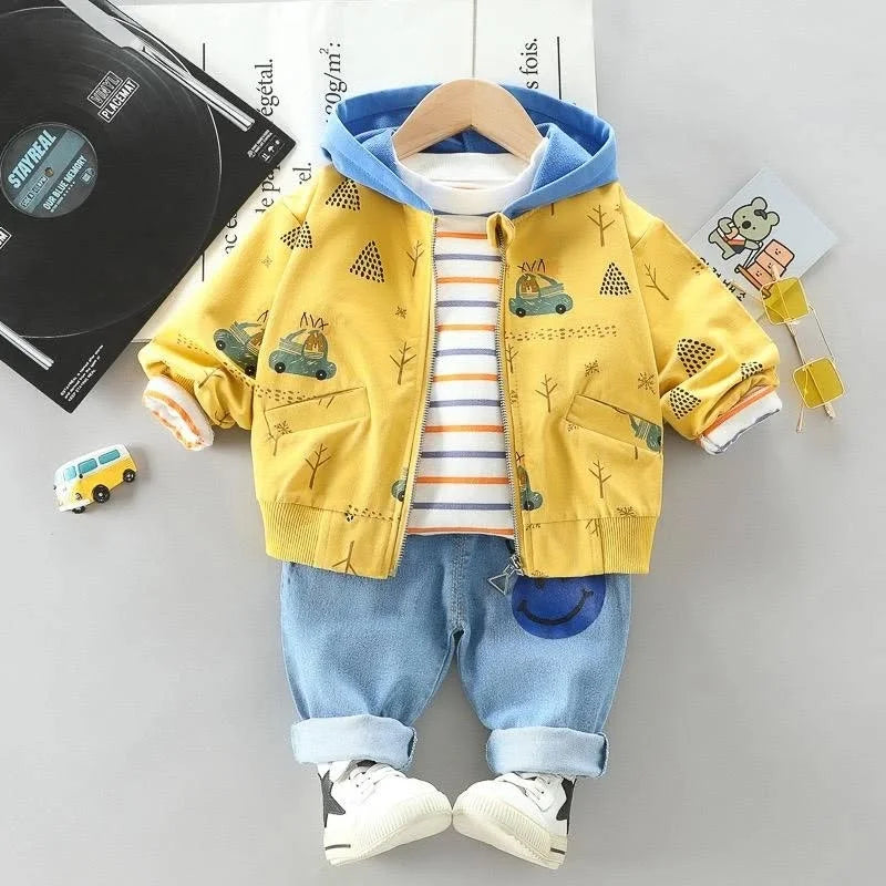 Conjunto Infantil Masculino Estampa Carro Lenogue