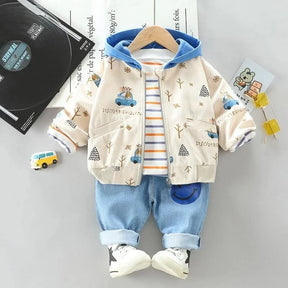 Conjunto Infantil Masculino Estampa Carro Lenogue