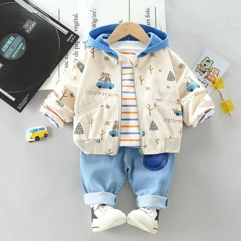 Conjunto Infantil Masculino Estampa Carro Lenogue