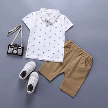 Conjunto Infantil Masculino Heitor Bege Lenogue
