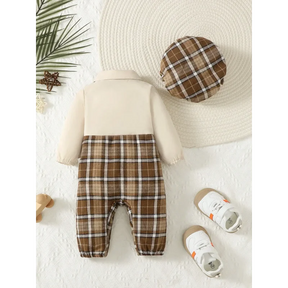 Conjunto Infantil Masculino Lapela Suspensórios Chapéu Lenogue
