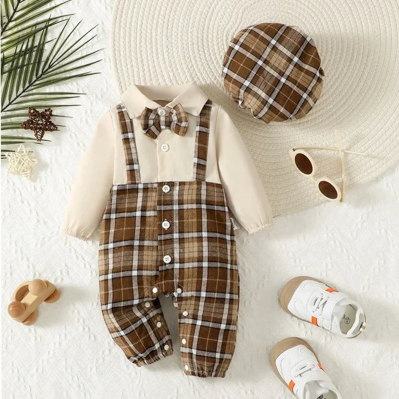 Conjunto Infantil Masculino Lapela Suspensórios Chapéu Lenogue