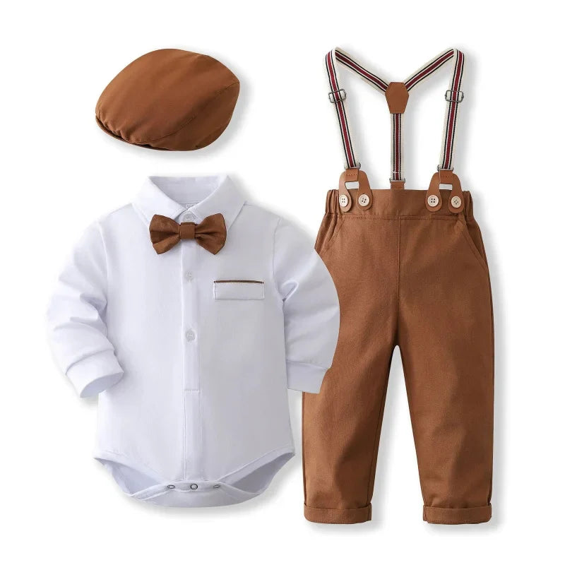 Conjunto Infantil Masculino Tommy Shelby Marrom Lenogue