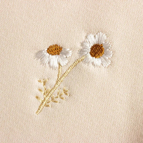 Conjunto Infantil Moletom Bordado de Flores Lenogue