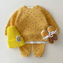 Conjunto Infantil Moletom Flores e Frutas Lenogue