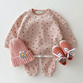 Conjunto Infantil Moletom Flores e Frutas Lenogue