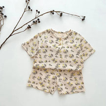 Conjunto Infantil Pijama Short e TShirt Lenogue