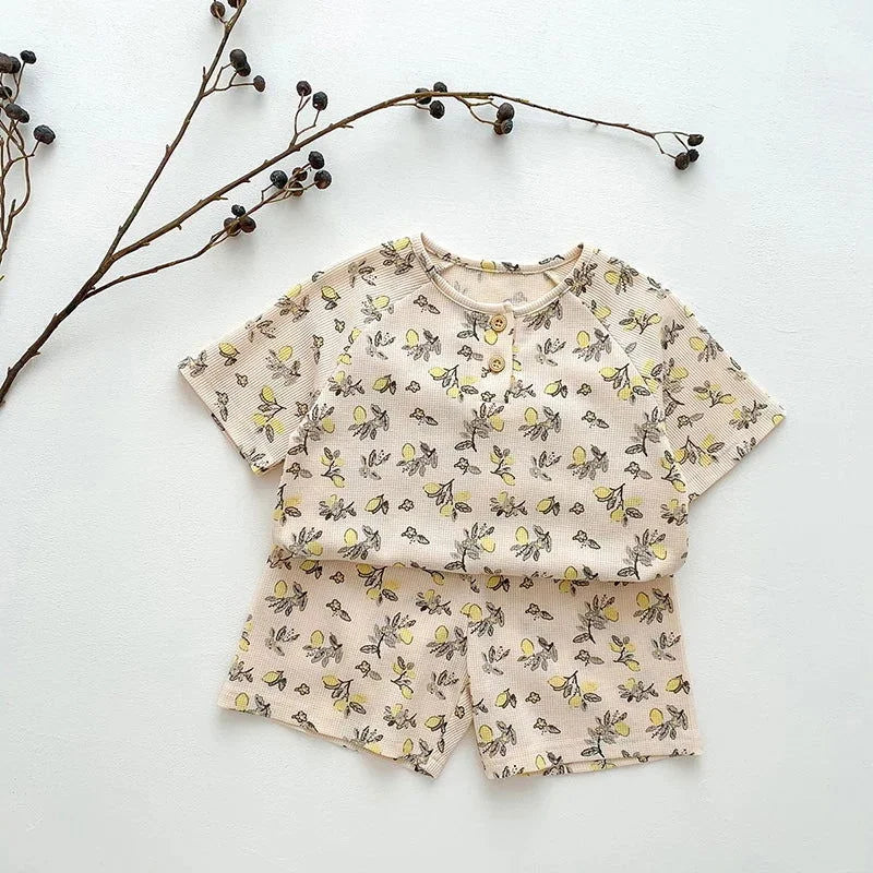 Conjunto Infantil Pijama Short e TShirt Lenogue