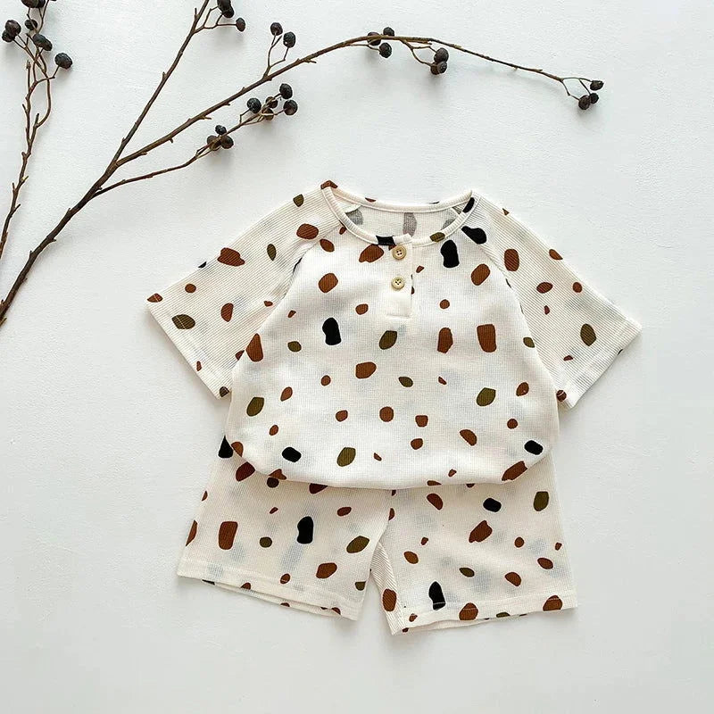 Conjunto Infantil Pijama Short e TShirt Lenogue
