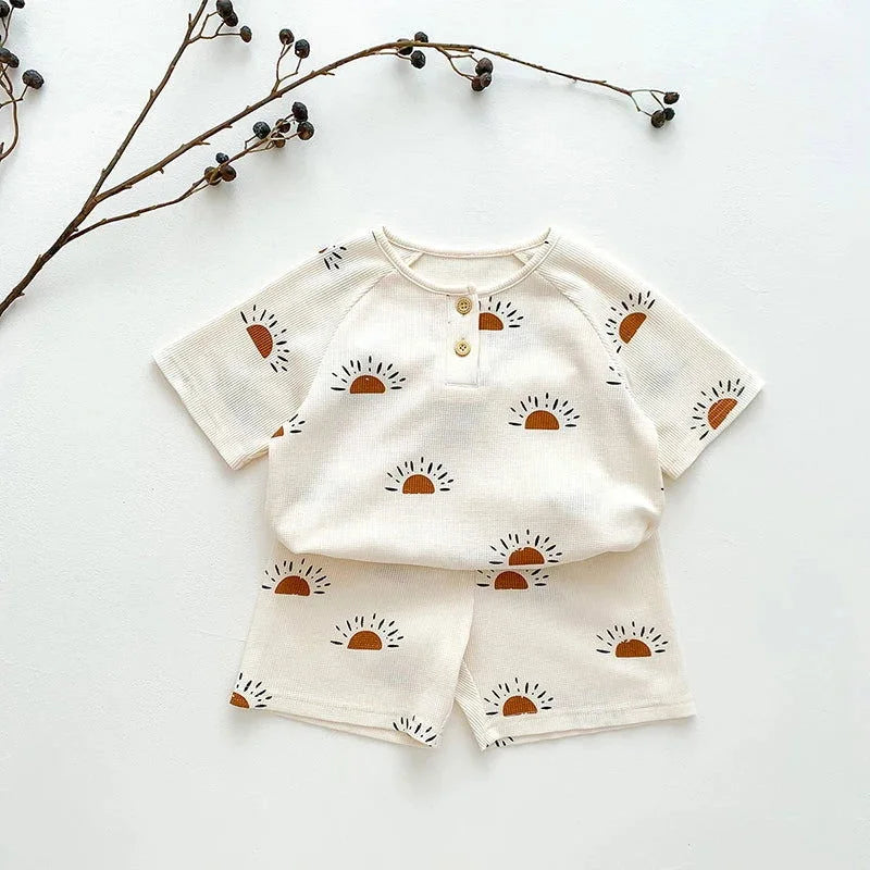 Conjunto Infantil Pijama Short e TShirt Lenogue