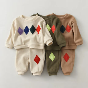 Conjunto Infantil Suéter e Calça Algodão Lenogue