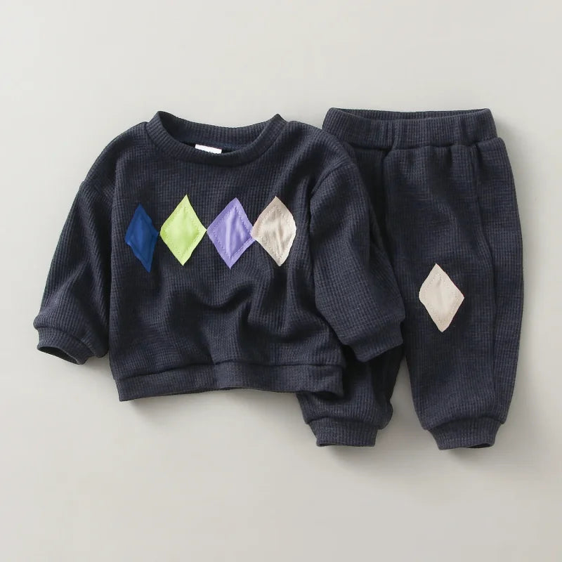 Conjunto Infantil Suéter e Calça Algodão Lenogue