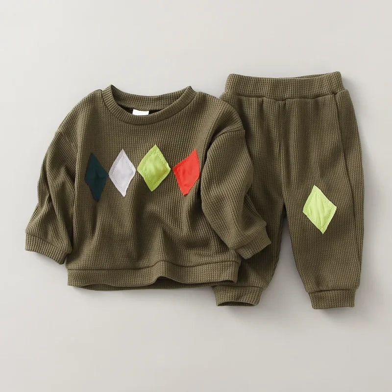 Conjunto Infantil Suéter e Calça Algodão Lenogue